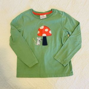 Hanna Andersson green appliqué top